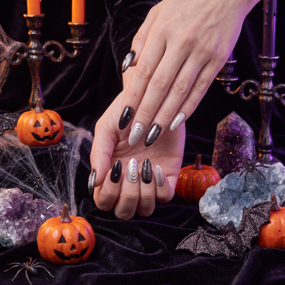 Aries Press-On Nails Gift Set With Aries Necklaces| 30pcs Reusable Zodiac Nail Set